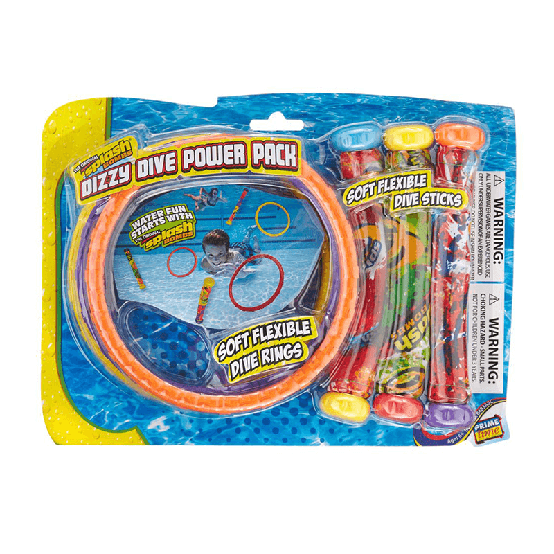 DIZZY DIVE POWER PACK - 3 DIVE RINGS / 3 DIVE STICKS