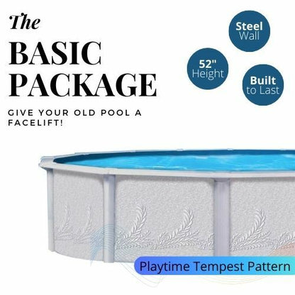 Replacement Above Ground Pool Package - Basic Pool, Liner and Skimmer Only