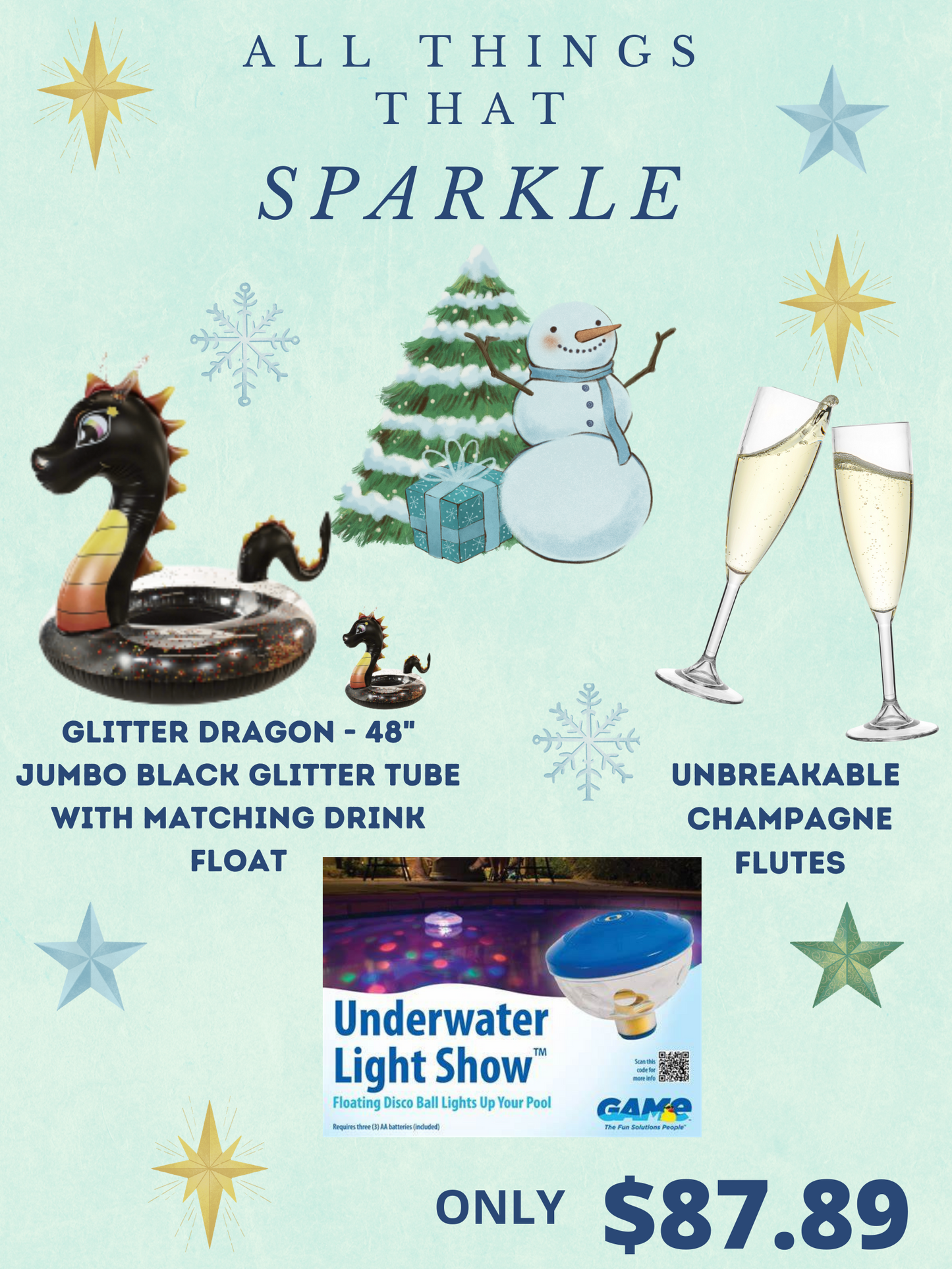 Cadeau scintillant envoyé