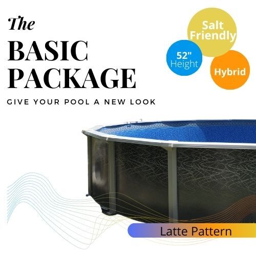 15' Latte complete pool, Liner and Skimmer