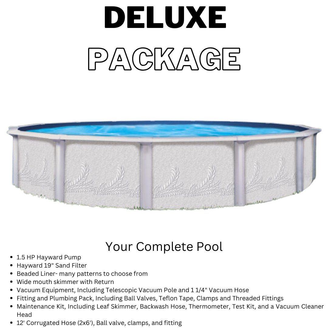 Deluxe Above Ground Pool Package - Complete Pool Package