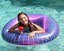 AQUA LASER 40" BEACH & POOL TUBE WITH
SQUIRT GUN AND LASER SOUNDS