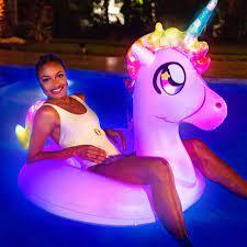 ILLUMINATED GALAXY DELUXE LED POOL RAFT 74" X 30" WESTERLUND CLUSTER
