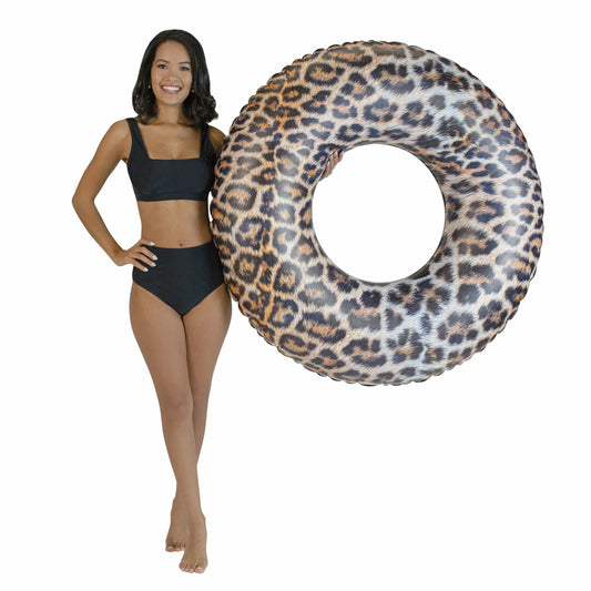 LEOPARD PRINT POOL TUBE 48"