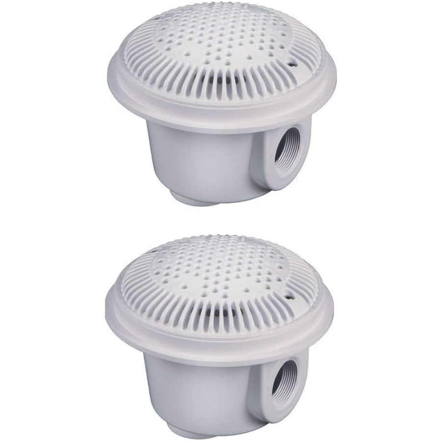 Hayward 1.5 Inch Anti Vortex Main Drains (White or Grey) - Pack of 2