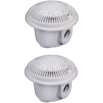 Hayward 1.5 Inch Anti Vortex Main Drains (White or Grey) - Pack of 2