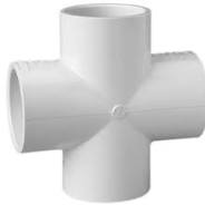 1-1/2" Schedule 40 PVC Cross 420-015- slip x slip x slip x slip