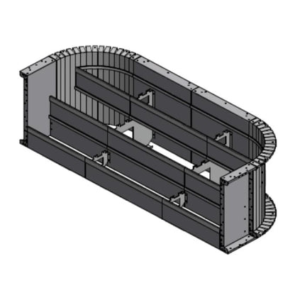 Inground Steel Open Top Steps