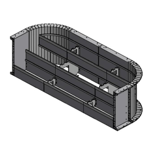 Inground Steel Open Top Steps