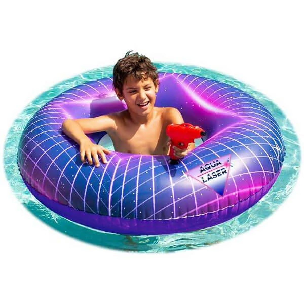 AQUA LASER TUBE DE PLAGE ET DE PISCINE 40" AVEC
 BRUITS DE PISTOLET À EAU ET DE LASER