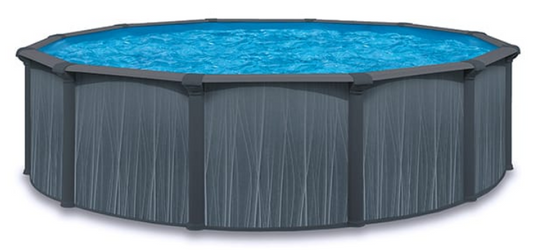 Bombay - Ovale de 4,9 x 7,9 m - Composants en résine - Hauteur des parois : 1,32 m - Résistant au sel - Hybride