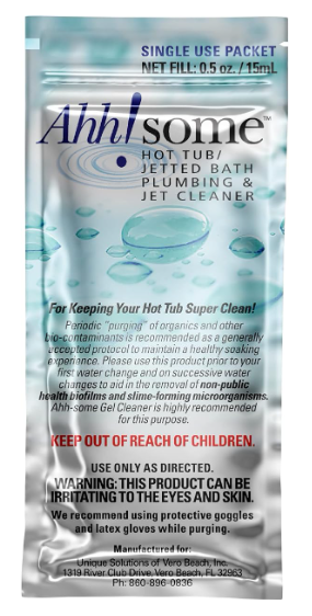 AHH-SOME Single Use Hot Tub Plumbing and Jet Cleaner Packet (1/2 oz)